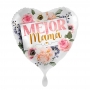 Globo Foil Corazón Felicidades Mamá 43 cm Globo Foil Corazón Felicidades Mamá 43 cm