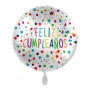 Globo Foil Feliz Cumpleaños Confeti Multicolor 43 cm Globo Foil Feliz Cumpleaños Confeti Multicolor 43 cm