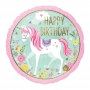 Globo Foil Unicornio Happy Birthday 45 cm Globo Foil Unicornio Happy Birthday 45 cm