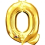 Globo Letra Q 40 cm Dorado