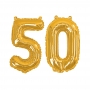 Globos de foil de 50 años en color oro, incluye cinta y palito Globos de foil de 50 años en color oro, incluye cinta y palito