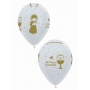 Globos Mi Primera Comunión Tinta Dorada 12 ud Globos Mi Primera Comunión Tinta Dorada 12 ud
