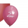 Globos Te Amo Rojo Metalizado 30 cm 25 ud