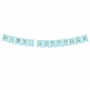 Guirnalda Happy Birthday azul de 15x175 cm Guirnalda Happy Birthday azul de 15x175 cm