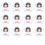 Impresión en papel de azúcar niña de comunión modelo a Impresión en papel de azúcar niña de comunión modelo a