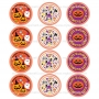 Juego 12 Impresiones Papel Comestible Dulce Halloween A 6 cm