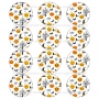 Juego 12 Impresiones Papel Comestible Halloween Modelo D 6 cm Juego 12 Impresiones Papel Comestible Halloween Modelo D 6 cm