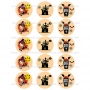 Juego 15 Impresiones Papel Comestible Dulce Halloween C 5 cm Juego 15 Impresiones Papel Comestible Dulce Halloween C 5 cm