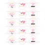 Juego 15 Impresiones Papel de Azúcar Logo San Valentín B 5 cm Juego 15 Impresiones Papel de Azúcar Logo San Valentín B 5 cm