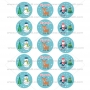 Juego 15 Impresiones Papel de Azúcar Navidad Modelo D 5 cm Juego 15 Impresiones Papel de Azúcar Navidad Modelo D 5 cm