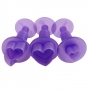 Set de 3 cortadores con expulsor corazones Wilton Set de 3 cortadores con expulsor corazones Wilton