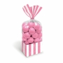 Juego de 10 bolsas para dulces rosas y blancas Juego de 10 bolsas para dulces rosas y blancas