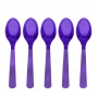 Juego de 10 Cucharas de Plástico Violetas Juego de 10 Cucharas de Plástico Violetas
