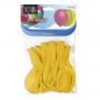 Juego de 10 globos de látex amarillo mate de 30 cm