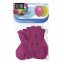 Juego de 10 globos de látex fucsia mate de 30 cm