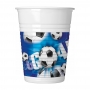 Juego de 10 vasos plástico Fútbol Party 200 ml