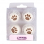 Juego de 12 Decoraciones de Azúcar Huellas Juego de 12 Decoraciones de Azúcar Huellas