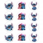 Juego de 12 Impresiones de 6 cm en Papel Comestible Stitch Juego de 12 Impresiones de 6 cm en Papel Comestible Stitch