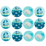 Juego de 12 Impresiones en Oblea Marinero Juego de 12 Impresiones en Oblea Marinero