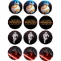 Juego de 12 impresiones en Oblea Star Wars Juego de 12 impresiones en Oblea Star Wars
