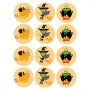 Juego de 12 Impresiones en Papel de Azúcar Halloween Modelo B Juego de 12 Impresiones en Papel de Azúcar Halloween Modelo B