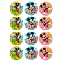 Juego de 12 Impresiones en Papel de Azúcar Mickey Mouse Juego de 12 Impresiones en Papel de Azúcar Mickey Mouse