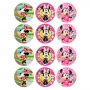 Juego de 12 Impresiones en Papel de Azúcar Minnie Mouse Juego de 12 Impresiones en Papel de Azúcar Minnie Mouse