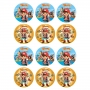 Juego de 12 Impresiones en Papel de Azúcar Piratas Juego de 12 Impresiones en Papel de Azúcar Piratas