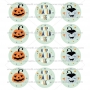 Juego de 12 Impresiones en Papel de Azúcar Happy Halloween 6 cm
