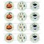 Juego de 12 Impresiones en Papel de Azúcar Happy Halloween 6 cm Juego de 12 Impresiones en Papel de Azúcar Happy Halloween 6 cm