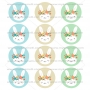 Juego de 12 Impresiones en Papel de Azúcar Pascua Modelo A 6 cm Juego de 12 Impresiones en Papel de Azúcar Pascua Modelo A 6 cm