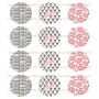 Juego de 12 Impresiones en Papel de Azúcar San Valentín Modelo A 6 cm Juego de 12 Impresiones en Papel de Azúcar San Valentín Modelo A 6 cm