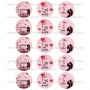 Juego de 12 Impresiones en Papel de Azúcar San Valentín Modelo C 5 cm Juego de 12 Impresiones en Papel de Azúcar San Valentín Modelo C 5 cm