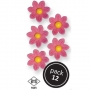 Juego de 12 margaritas de azúcar en color rosa Juego de 12 margaritas de azúcar en color rosa