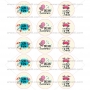Juego de 15 Impresiones en Papel de Azúcar Verano Modelo C 5 cm Juego de 15 Impresiones en Papel de Azúcar Verano Modelo C 5 cm