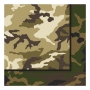 Juego de 16 servilletas Camuflaje Militar Juego de 16 servilletas Camuflaje Militar