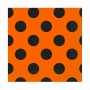 Juego de 16 servilletas naranjas con lunares negros Juego de 16 servilletas naranjas con lunares negros