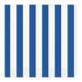 Juego de 16 Servilletas Rayas Azul Royal Juego de 16 Servilletas Rayas Azul Royal