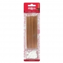 Juego de 16 Velas Metálicas color Bronce 13 cm Juego de 16 Velas Metálicas color Bronce 13 cm