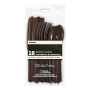 Juego de 18 cubiertos de plástico Marrón Chocolate Juego de 18 cubiertos de plástico Marrón Chocolate
