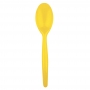 Juego de 20 cucharas de plástico en amarillo Juego de 20 cucharas de plástico en amarillo