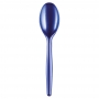 Juego de 20 cucharas de plástico en azul perlado Juego de 20 cucharas de plástico en azul perlado