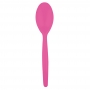 Juego de 20 cucharas de plástico en fucsia Juego de 20 cucharas de plástico en fucsia