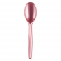 Juego de 20 cucharas de plástico en rosa coral Juego de 20 cucharas de plástico en rosa coral