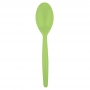 Juego de 20 cucharas de plástico en verde Juego de 20 cucharas de plástico en verde