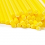 Juego de 20 palitos para piruletas Amarillos 15cm Juego de 20 palitos para piruletas Amarillos 15cm