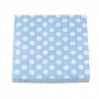 Juego de 20 Servilletas Azules con Lunares Blancos - My Karamelli Juego de 20 Servilletas Azules con Lunares Blancos - My Karamelli
