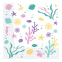Juego de 20 Servilletas Fiesta Bajo el Mar Juego de 20 Servilletas Fiesta Bajo el Mar
