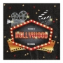 Juego de 20 Servilletas Negras Hollywood Juego de 20 Servilletas Negras Hollywood
