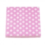 Juego de 20 Servilletas Rosas con Lunares Blancos - My Karamelli Juego de 20 Servilletas Rosas con Lunares Blancos - My Karamelli